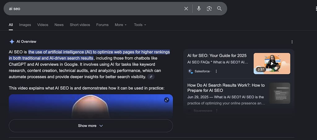 google ai overviews impact on organic