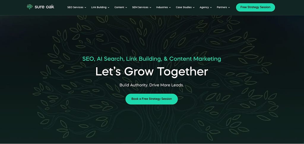 sure oak homepage